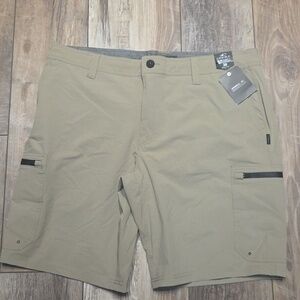 NWT Men’s O'Neill TRVLR EXPEDITION 20 Hybrid Shorts in Khaki Cordura Fabric